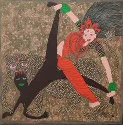 Durga Mata (Gond Art)