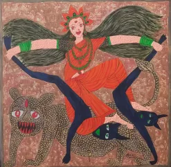 Durga Mata (Gond Art)
